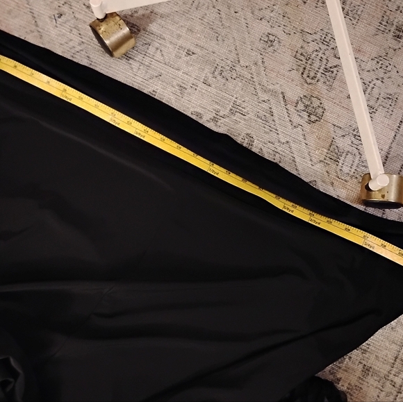 Nina Leonard Mesh Balloon Sleeves Elegant Black Dress. Loose Fit. Size Medium. - Picture 13 of 13